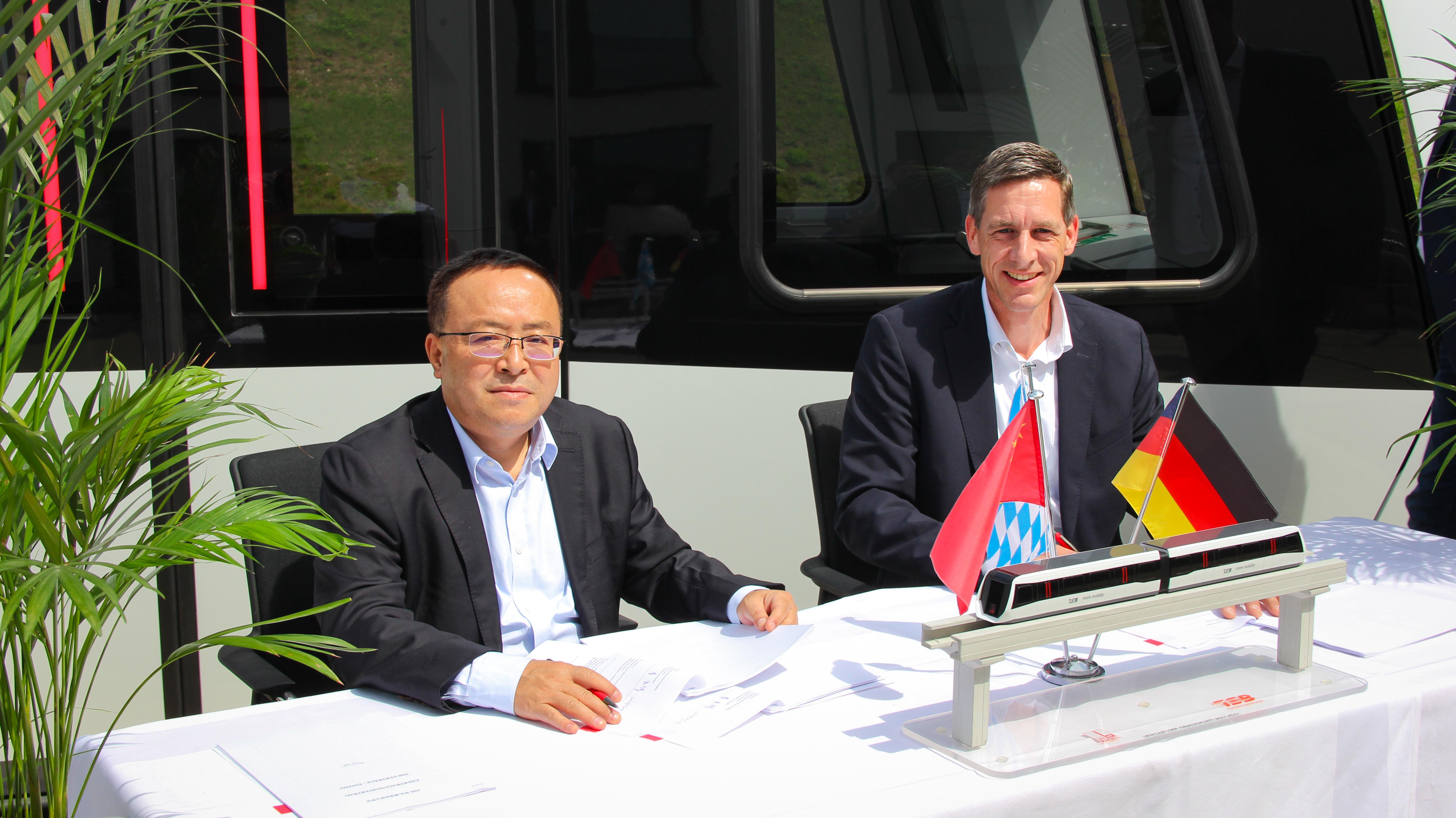 Neuer Kooperationsvertrag für das Transport System Bögl in China geschlossen